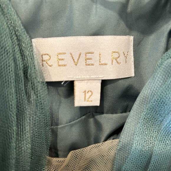 Revelry Alma Tulle Dress in Rosemary size 12 - Picture 7 of 9